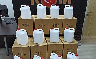 Manavgat’ta 420 litre sahte alkol ele geçirildi   
