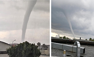 Antalya’da korkutan hortum