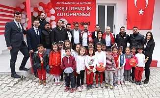 Antalyaspor Ekşili Gençlik Kütüphanesi açıldı