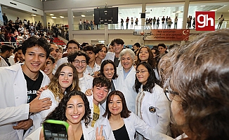  Antalya'da 314 Tıp Fakültesi öğrencisi beyaz önlük giydi