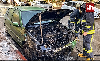 İş çıkışı otomobilini yanmış halde buldu