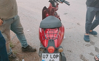 Otomobil ile motosiklet kafa kafaya çarpıştı: 1 yaralı