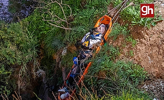 Antalya'da falezlerdeki manzara keyfi hastanede bitti