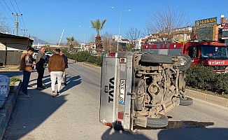 Önce çarptı, sonra yan yatarak sürüklendi