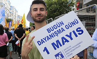 Antalya’da 1 Mayıs coşkusu