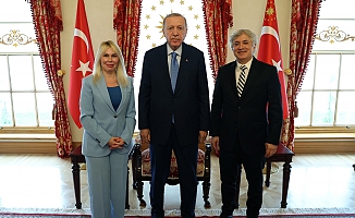 Prof. Özkan çifti Cumhurbaşkanı Erdoğan'la görüştü