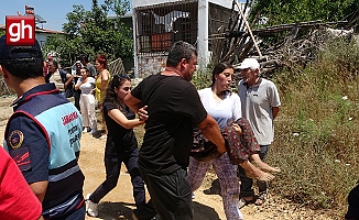 Ağılı yanan kadın sinir krizi geçirdi, ambulansla hastaneye kaldırıldı