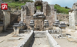 Perge’deki Kestros Çeşmesi, 1800 yıl aradan sonra suyla buluşacak