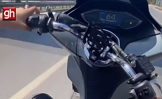  Trafiği tehlikeye düşüren motosiklet sürücüsüne 15 bin lira ceza