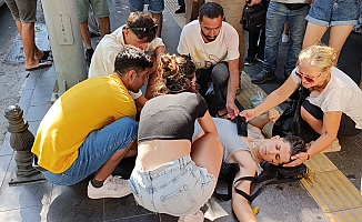 Ehliyetsiz motosiklet sürücü yayaya çarptı, 27 bin TL ceza yedi
