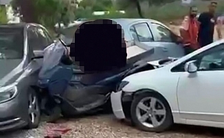  Motokuryeyi aracıyla kovalayıp çarptı