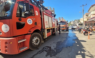 İşyerindeki yangın erken müdahaleyle söndürüldü