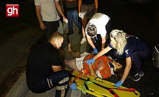  Karşıya geçerken aracı görünce donakaldı, çarpma sonucu yaralandı