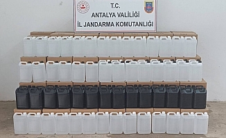 Gazipaşa'da 3 bin litre kaçak etil alkol ele geçirildi
