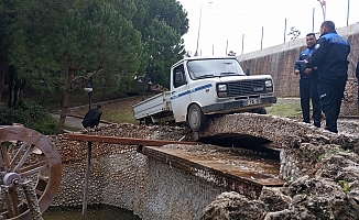 Çalınan kamyonetin bulunduğu yer görenleri hayrete düşürdü!