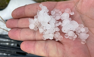 Bayram sabahı Antalya'ya dolu sürprizi