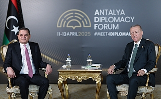 Cumhurbaşkanı Erdoğan, Libya Başbakanı Dibeybe ile görüştü