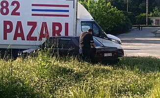 Polisin ‘dur' ihtarına uymayıp kaçan otomobil otların arasında bulundu