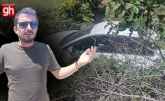 "Virajı alamayan araç bahçemize uçuyor!"