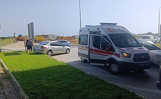 Kaza yapan sürücü hastaneye gitmeyi reddetti