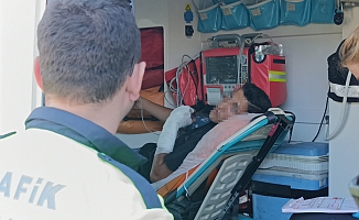 Motosikletle kaza yapıp yaralandı, polise 'bisikletle yaptım' dedi