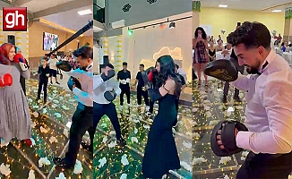 Antalya'da düğün pisti boks ringine dönüştü