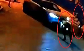Denetimden kaçan alkollü sürücü polislere çarpıp kaçtı