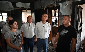 Kepez’den, yangın sonrası Odabaşı İlkokulu’na destek