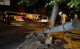 Kontrolden çıkan Tofaş, takla atarak durabildi: 1 yaralı