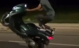Motosiklet üzerinde tehlikeli harekete 59 bin TL ceza