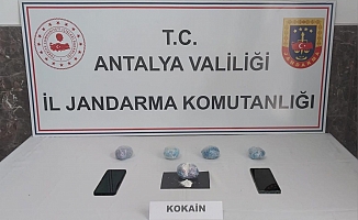 Alanya'da yarım kilo kokain ele geçirildi