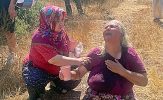 Antalya'da yaşlı kadını sinir krizine sokan yangın