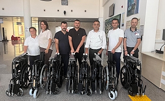 Hayırsever aileden 8 adet tekerlekli sandalye desteği
