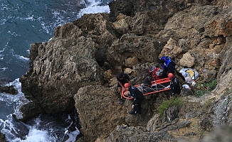  Falezlerde balık keyfi hastanede son buldu