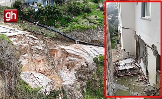  Alanya'da sağanak sonrası korkutan manzara