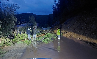 Antalya Gündoğmuş'ta dereler taştı, piknik alanları su altında kaldı