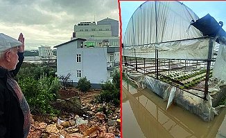 Sağanak yağmur Aksu'da su baskınlarına sebep oldu!