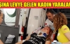 Başına levye gelen kadın yaralandı