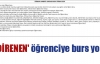 'DİRENEN' öğrenciye burs yok