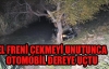 EL FRENİNİ ÇEKMEYİ UNUTUNCA  OTOMOBİL DEREYE UÇTU