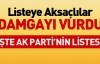 İŞTE AK PARTİ'NİN LİSTESİ