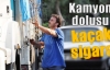 Kamyon dolusu kaçak sigara