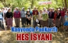 Kanyonda pankartlı HES isyanı