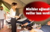 Minikler eğlendi, veliler kan verdi