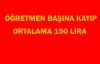 Öğretmenler 1 Mayıs'ta 142 milyon liradan olacak