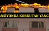 Pansiyonda korkutan yangın