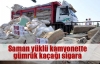 Saman yüklü kamyonette gümrük kaçağı sigara
