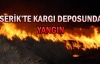 Serik'te kargı deposunda yangın