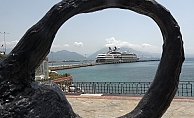 Alanya'ya kruvaziyerle 187 turist geldi