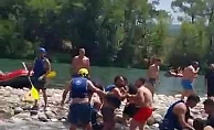 Rafting merkezinde can yeleği giyme tartışması kürekli kavgaya dönüştü